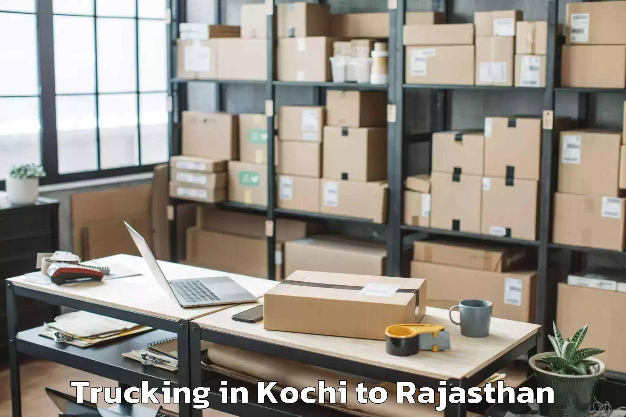 Top Kochi to World Trade Park Mall Jaipur Trucking Available